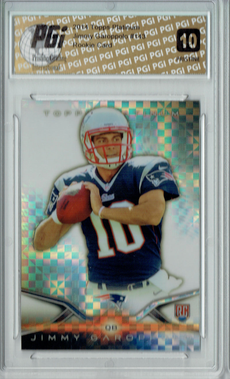 Jimmy Garoppolo 2014 Topps Platinum Xfractor #143 PRISTINE Rookie Card PGI 10