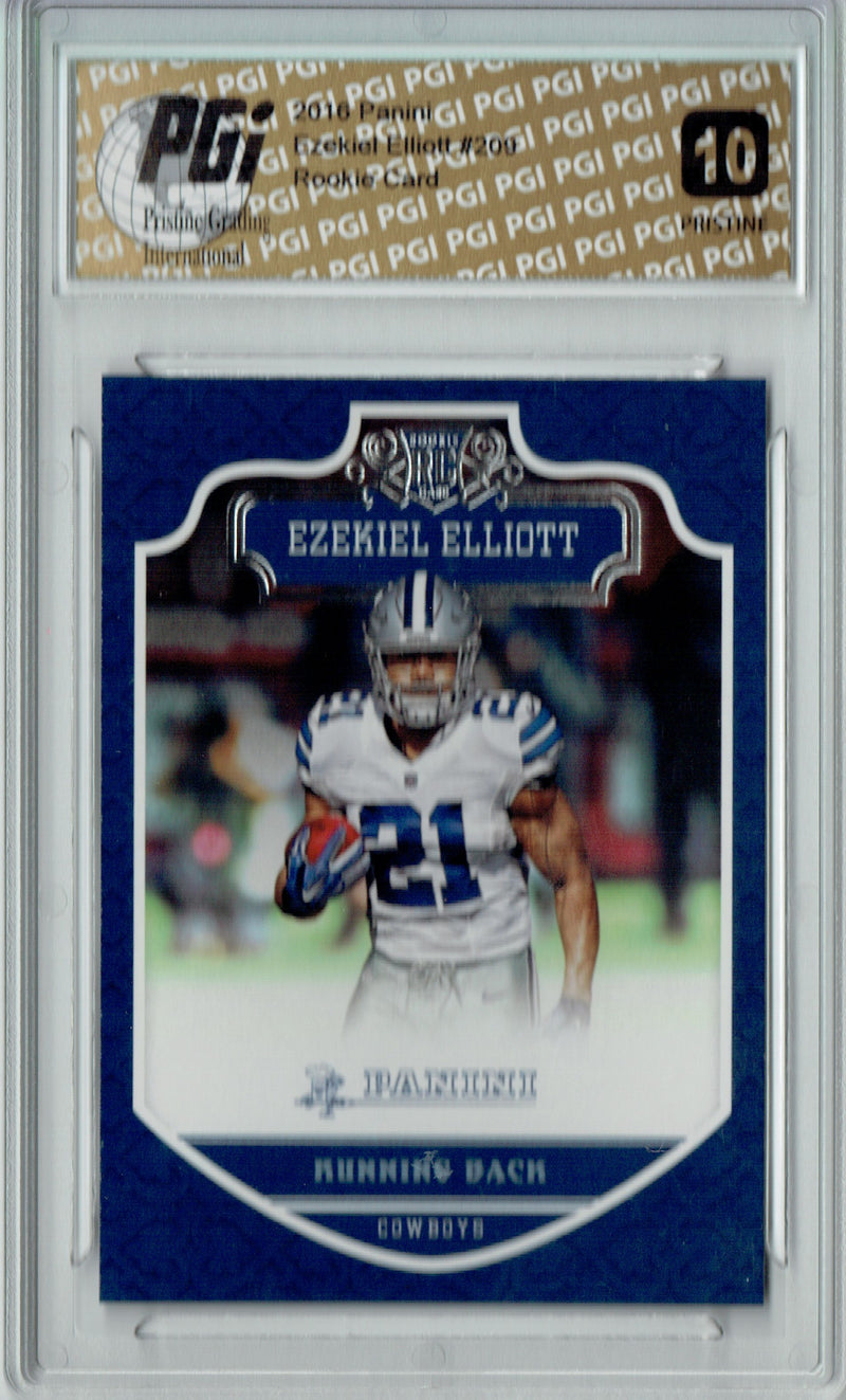 Ezekiel Elliott 2016 Panini #209 PRISTINE Rookie Card PGI 10
