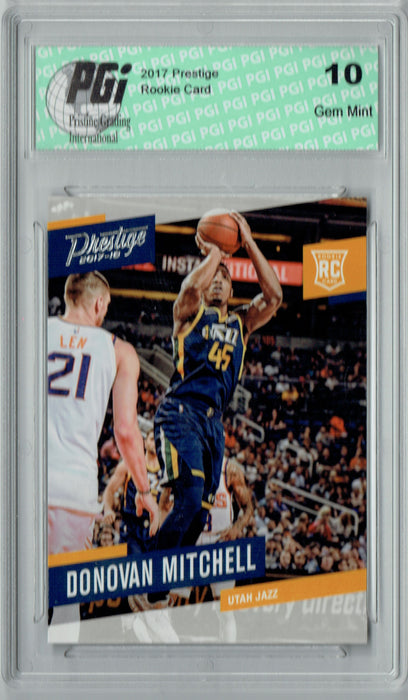 Donovan Mitchell 2018 Panini Prestige #163 Gem Mint Rookie Card PGI 10