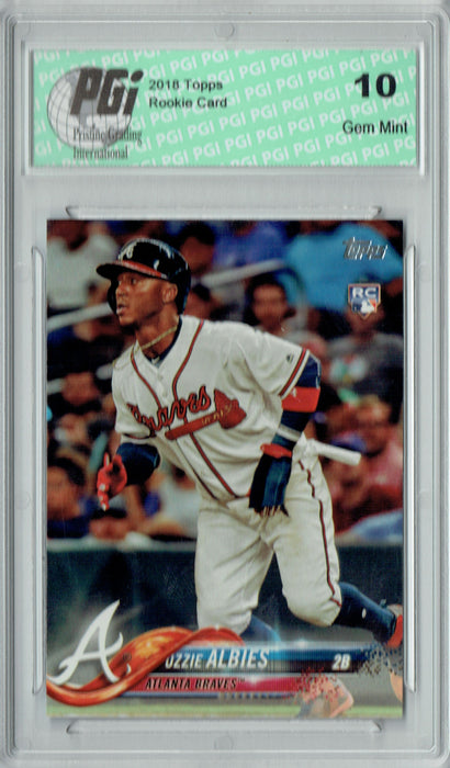 Ozzie Albies 2018 Topps #276 Rookie Card PGI 10