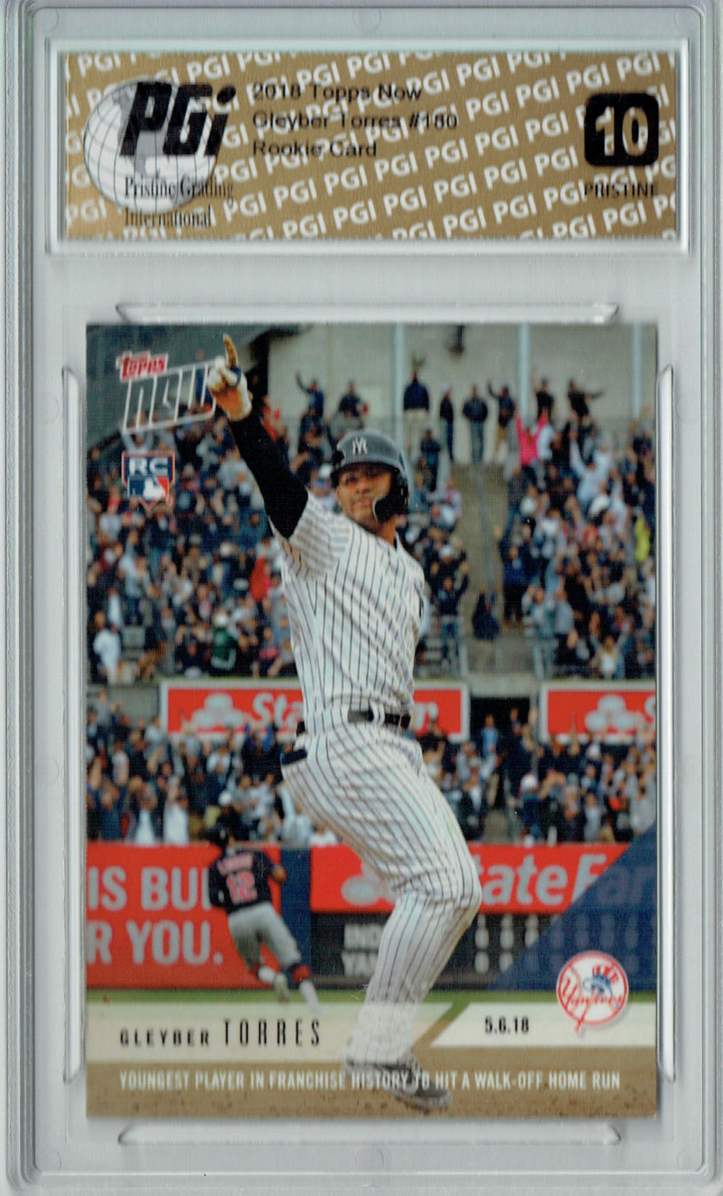 Gleyber Torres 2018 Topps Now #180 PRISTINE Rookie Card PGI 10