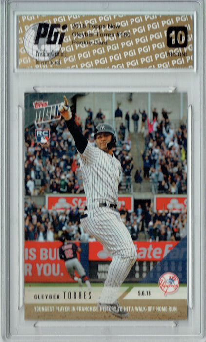 Gleyber Torres 2018 Topps Now #180 PRISTINE Rookie Card PGI 10