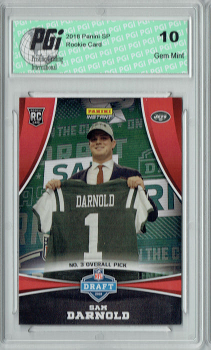 Sam Darnold 2018 Panini Draft Night #DP3 Only 368 Made Rookie Card PGI 10