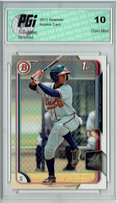 Ozhaino Ozzie Albies 2015 Bowman #BP71 Rookie Card PGI 10