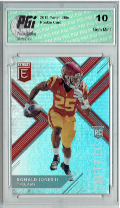 Ronald Jones II 2018 Panini Elite #113 Rookie Card PGI 10