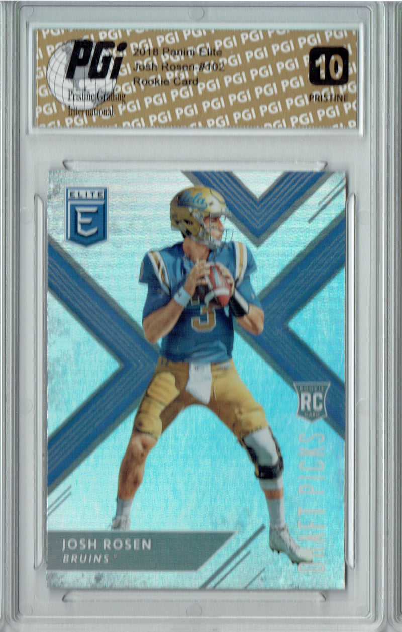 Josh Rosen 2018 Panini Elite #102 PRISTINE Rookie Card PGI 10