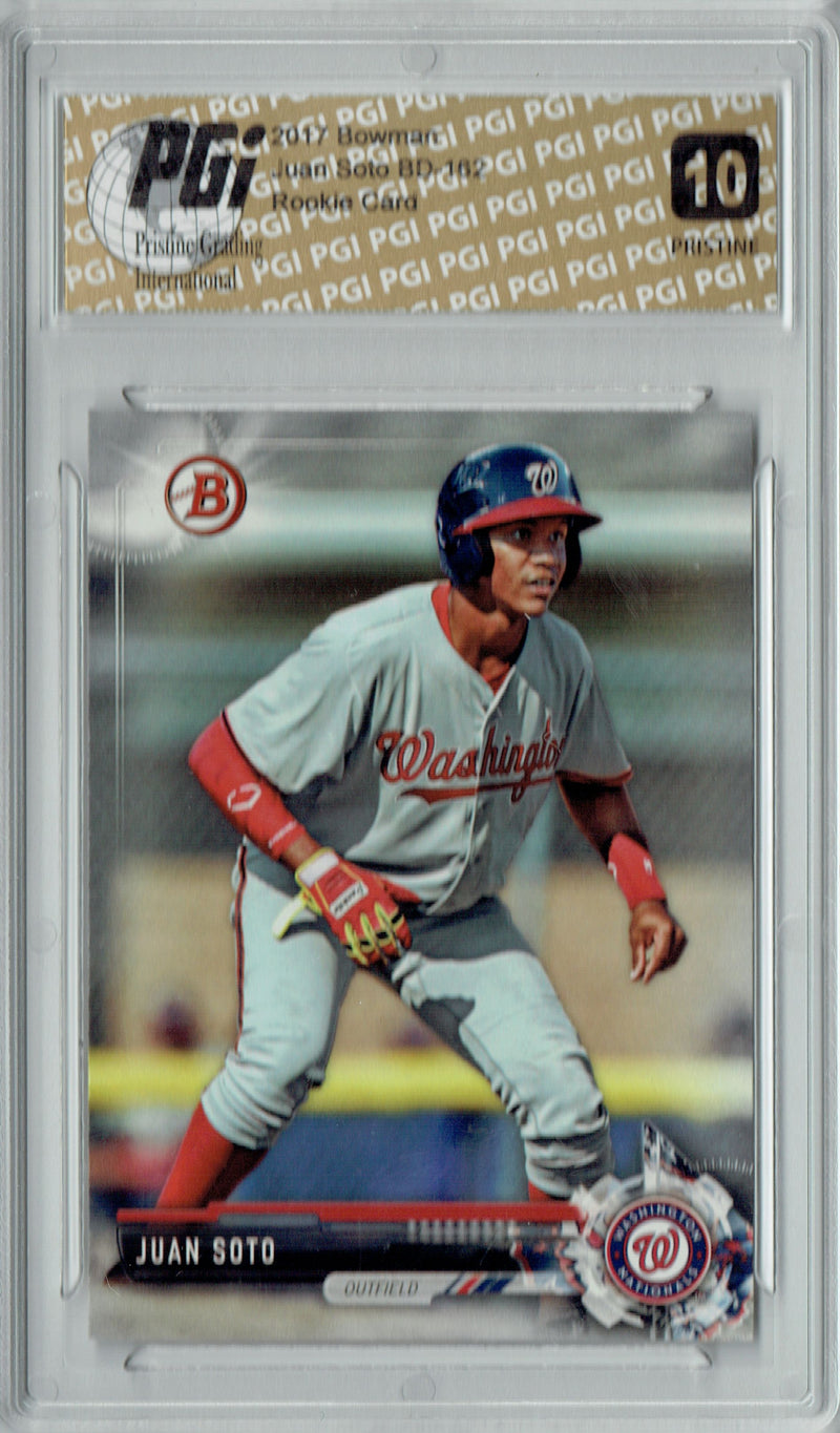 Juan Soto 2017 Bowman #BD-162 PRISTINE Rookie Card PGI 10