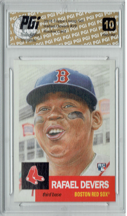 Rafael Devers 2018 Topps Living Set #29 PRISTINE Rookie Card PGI 10