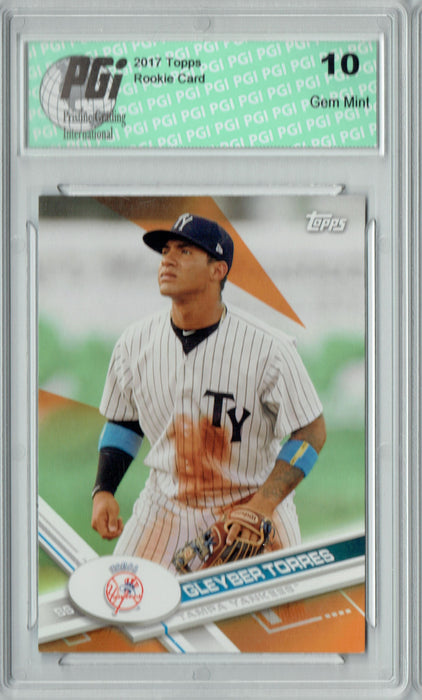 Gleyber Torres 2017 Topps Pro Debut #124 Orange SP, #12/25 Rookie Card PGI 10