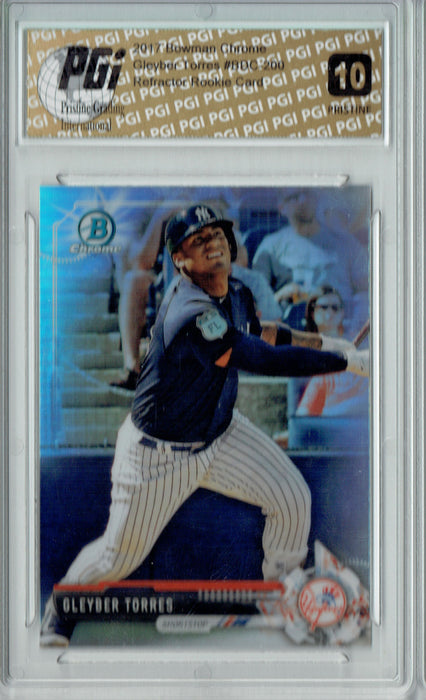 Gleyber Torres 2017 Chrome Refractor #BDC-200 PRISTINE Rookie Card PGI 10