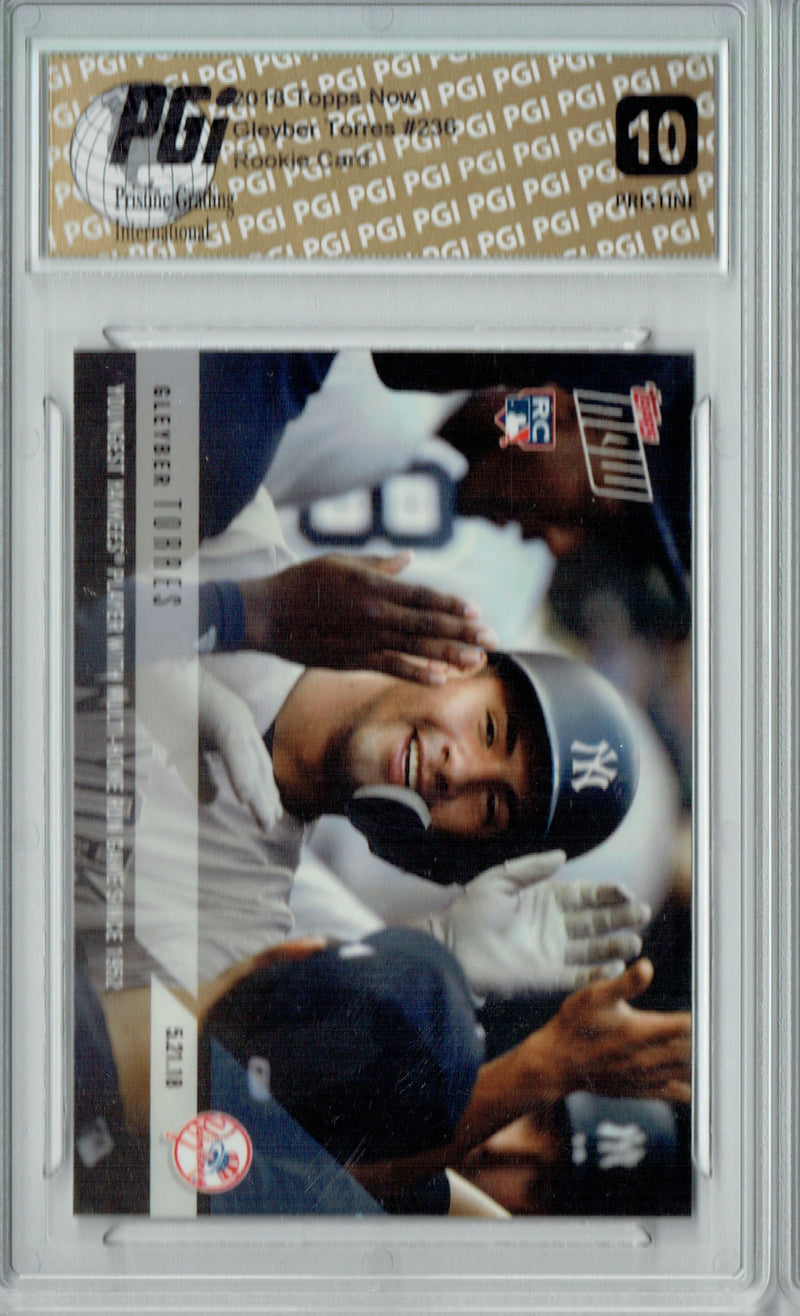 Gleyber Torres 2018 Topps Now #236 PRISTINE Rookie Card PGI 10