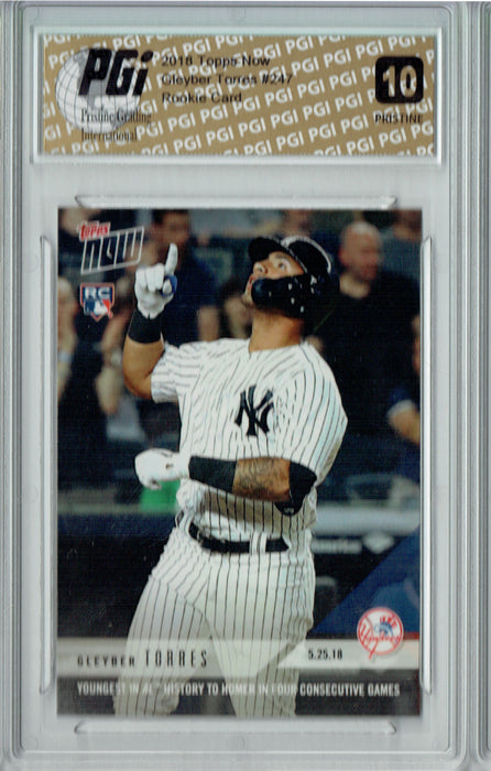 Gleyber Torres 2018 Topps Now #247 PRISTINE Rookie Card PGI 10