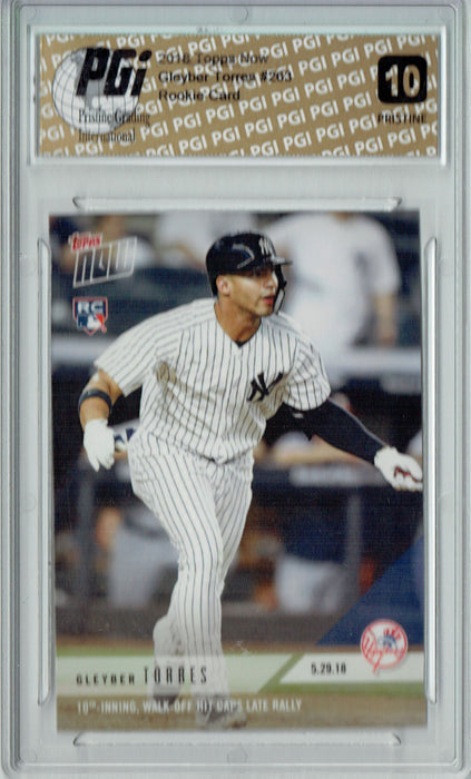 Gleyber Torres 2018 Topps Now #263 PRISTINE Rookie Card PGI 10