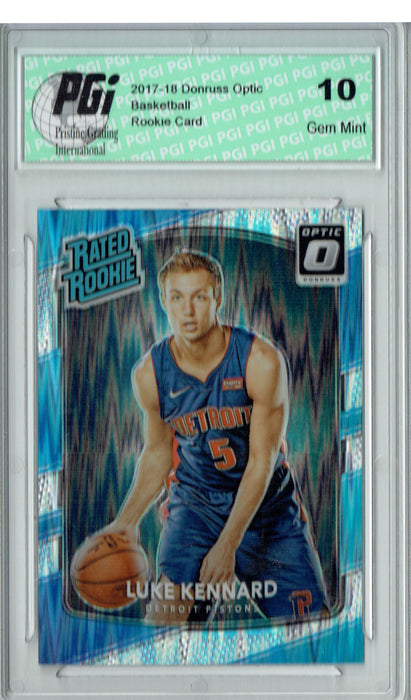 Luke Kennard 2017 Donruss Optic Flash Holo Refractor #189 Rookie Card PGI 10