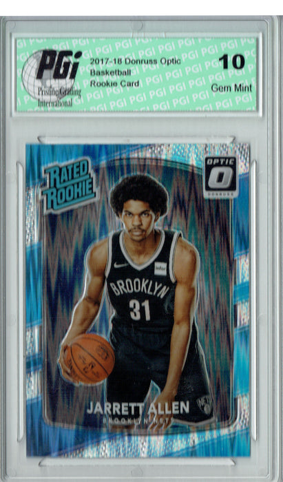 Jarrett Allen 2017 Donruss Optic Flash Holo Refractor #179 Rookie Card PGI 10