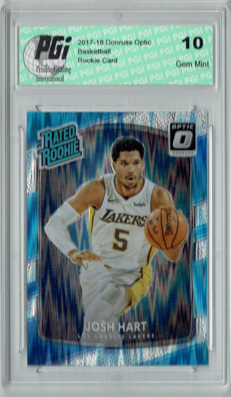Josh Hart 2017 Donruss Optic Flash Holo Refractor #171 Rookie Card PGI 10