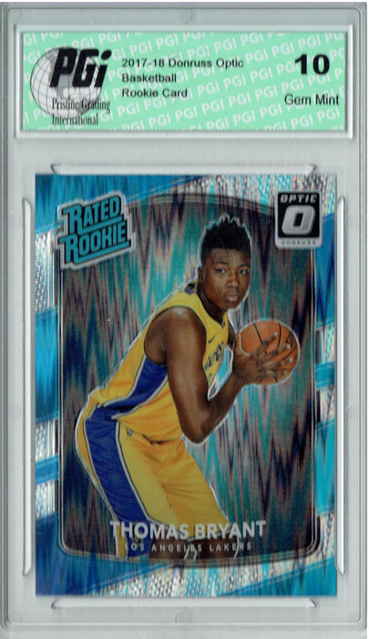 Thomas Bryant 2017 Donruss Optic Flash Holo Refractor #160 Rookie Card PGI 10