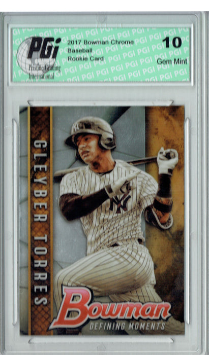 Gleyber Torres 2017 Bowman Chrome #BDM-GT Defining Moments Rookie Card PGI 10