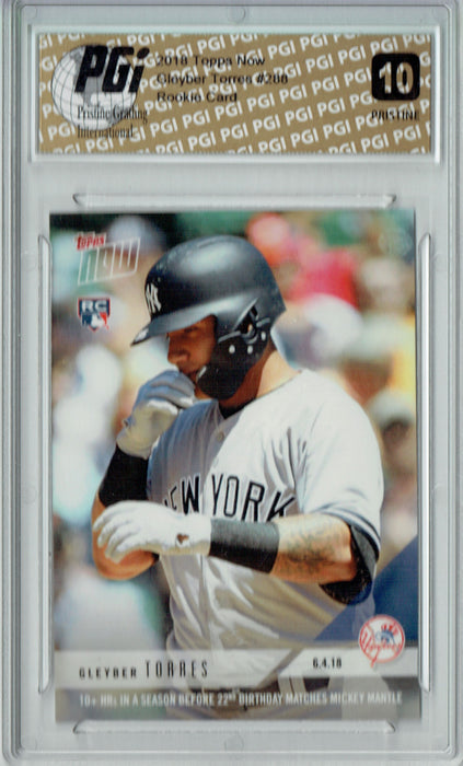 Gleyber Torres 2018 Topps Now #288 PRISTINE Rookie Card PGI 10