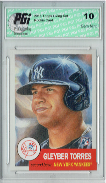 Gleyber Torres 2018 Topps Living Set #34 Only 28k Made Rookie Card PGI 10