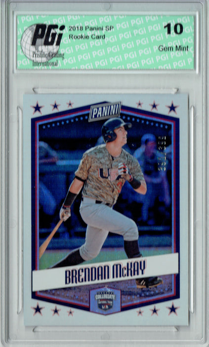 Brendan McKay 2018 Panini SP #USA9 Only 399 Made Rookie Card PGI 10