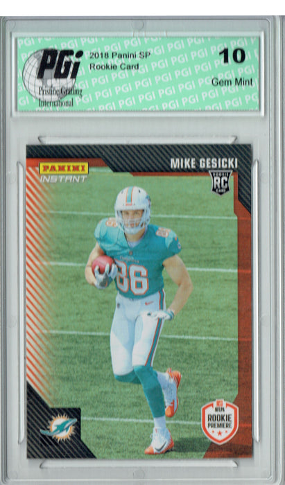 Mike Gesicki 2018 Panini Rookie Premiere #FL28 1/238 Made Rookie Card PGI 10