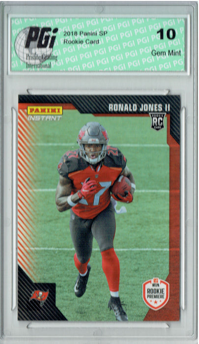 Ronald Jones II 2018 Panini Rookie Premiere #FL13 216 Made Rookie Card PGI 10