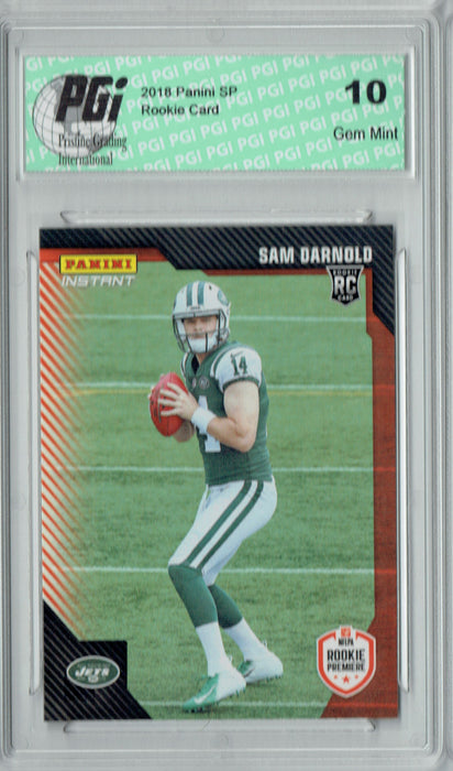 Sam Darnold 2018 Panini Rookie Premiere #FL3 1/338 Made Rookie Card PGI 10