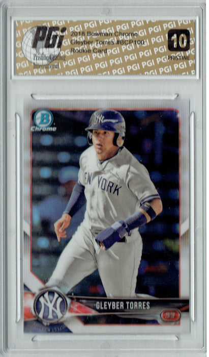 Gleyber Torres 2018 Bowman Chrome #BCP100 PRISTINE Rookie Card PGI 10