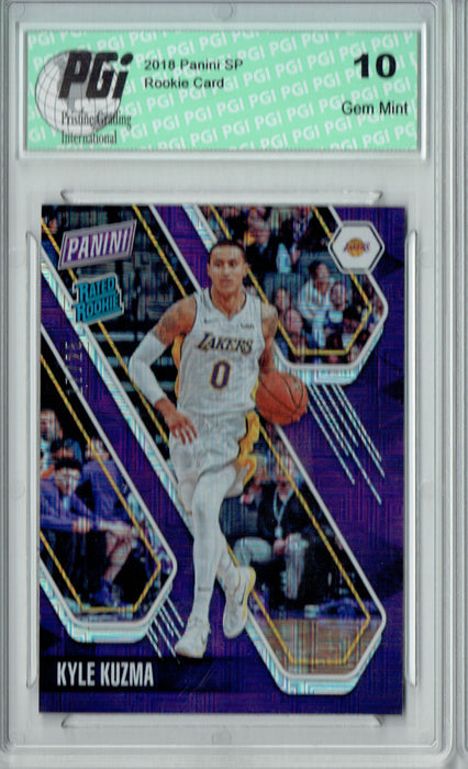 Kyle Kuzma 2017 Panini SP #11 Escher Squares 25 Made Rookie Card PGI 10