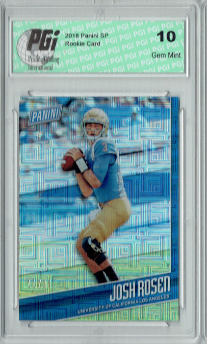 Josh Rosen 2018 Panini SP #FB4 Escher Squares 25 Made Rookie Card PGI 10