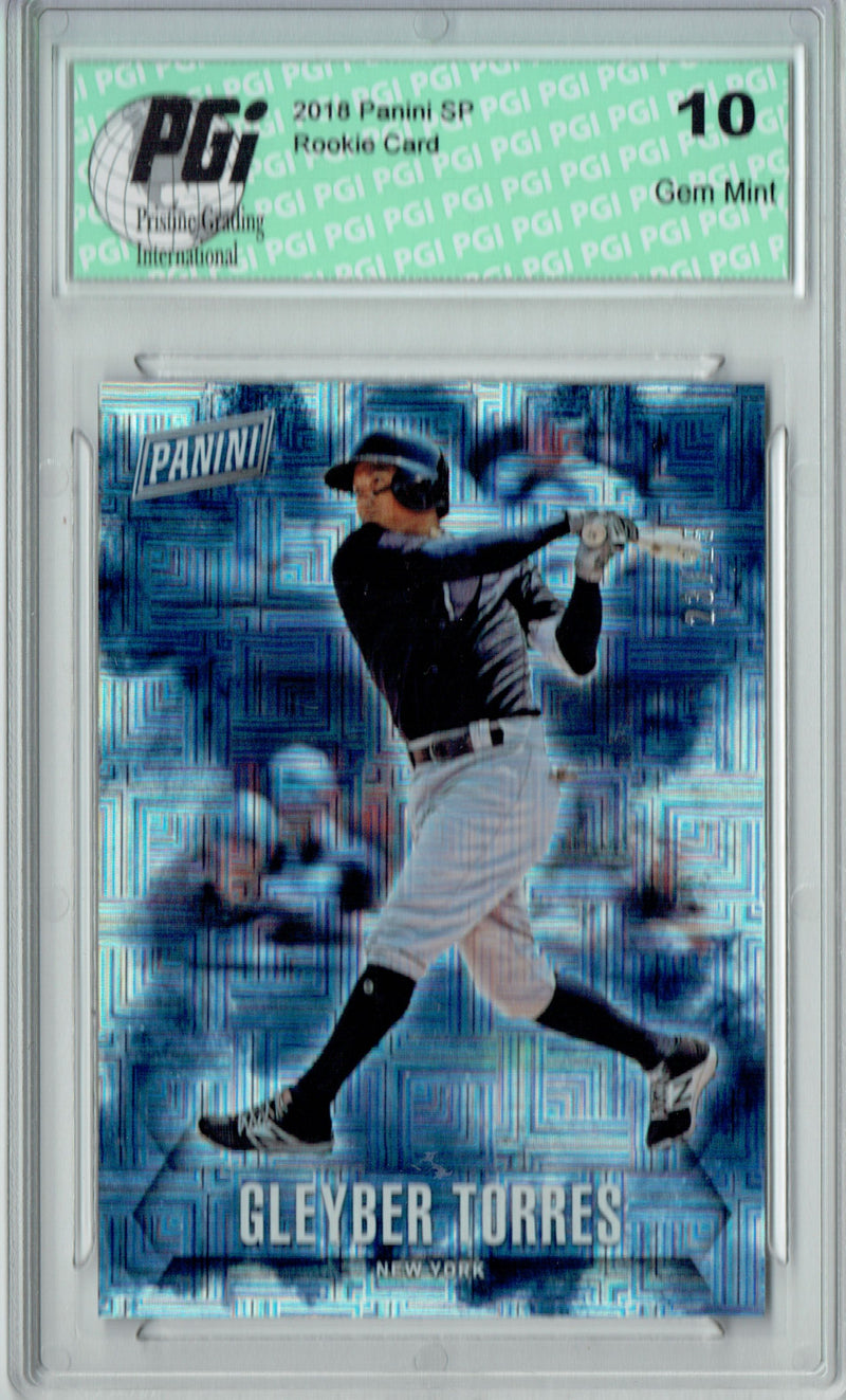 Gleyber Torres 2018 Panini SP #GT Escher Squares 25 Made Rookie Card PGI 10