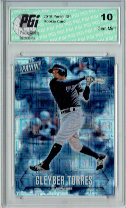 Gleyber Torres 2018 Panini SP #GT Escher Squares 25 Made Rookie Card PGI 10