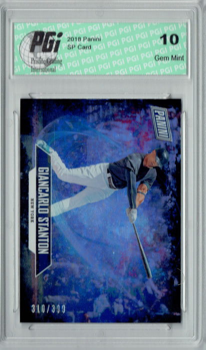 Giancarlo Stanton 2018 Panini SP #10 Only 399 Made Card PGI 10