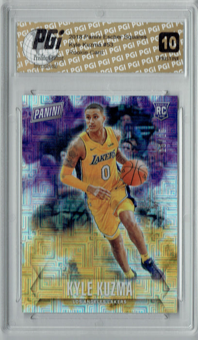 Kyle Kuzma 2018 Panini Escher Squares #53 PRISTINE Rookie Card PGI 10