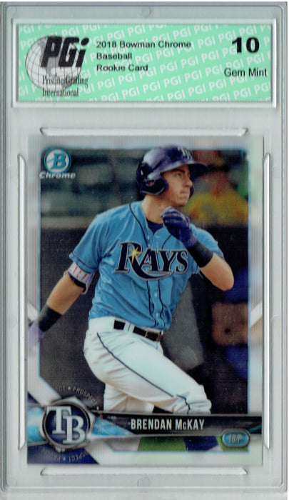 Brendan McKay 2018 Bowman Chrome #BCP68 Rookie Card PGI 10