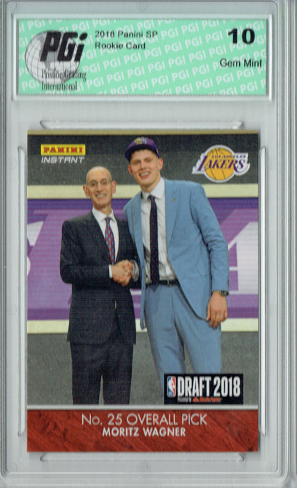 Moritz Wagner 2018 Panini Instant #DN18 1/133, 1st Rookie Card Ever PGI 10