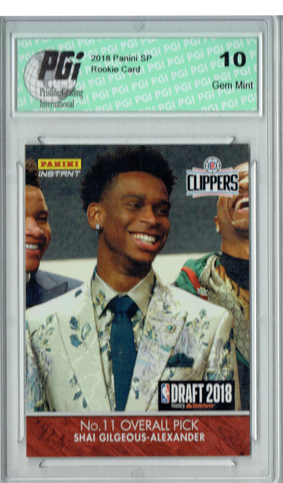 Shai Gilgeous-Alexander 2018 Panini Instant #DN10 1 of 85 Rookie Card PGI 10