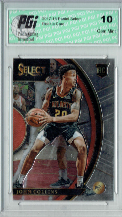 John Collins 2017 Panini Select #45 Rookie Card PGI 10