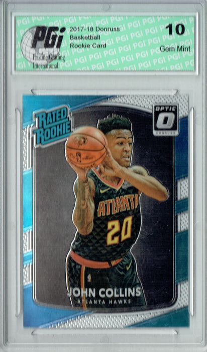 John Collins 2017 Donruss Optic #182 Rookie Card PGI 10