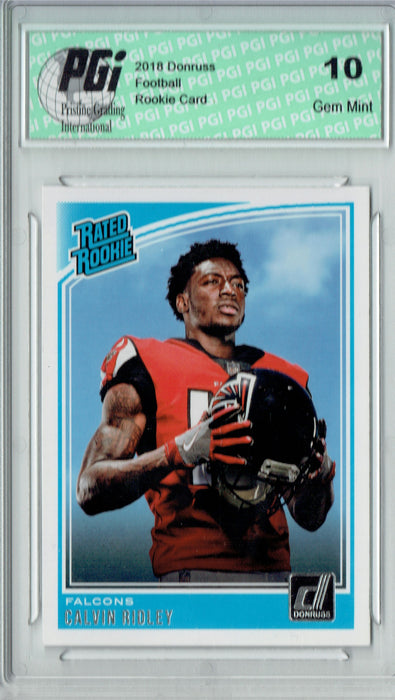 Calvin Ridley 2018 Donruss Football #311 Rated Rookie Card PGI 10