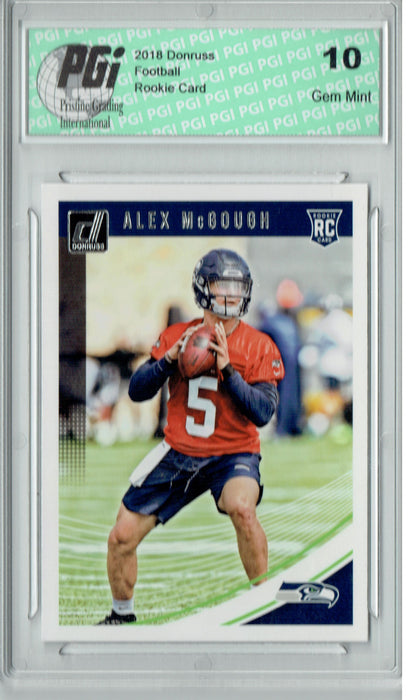 Alex McGough 2018 Donruss Football #390 Rookie Card PGI 10