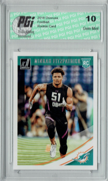 Minkah Fitzpatrick 2018 Donruss Football #353 Rookie Card PGI 10