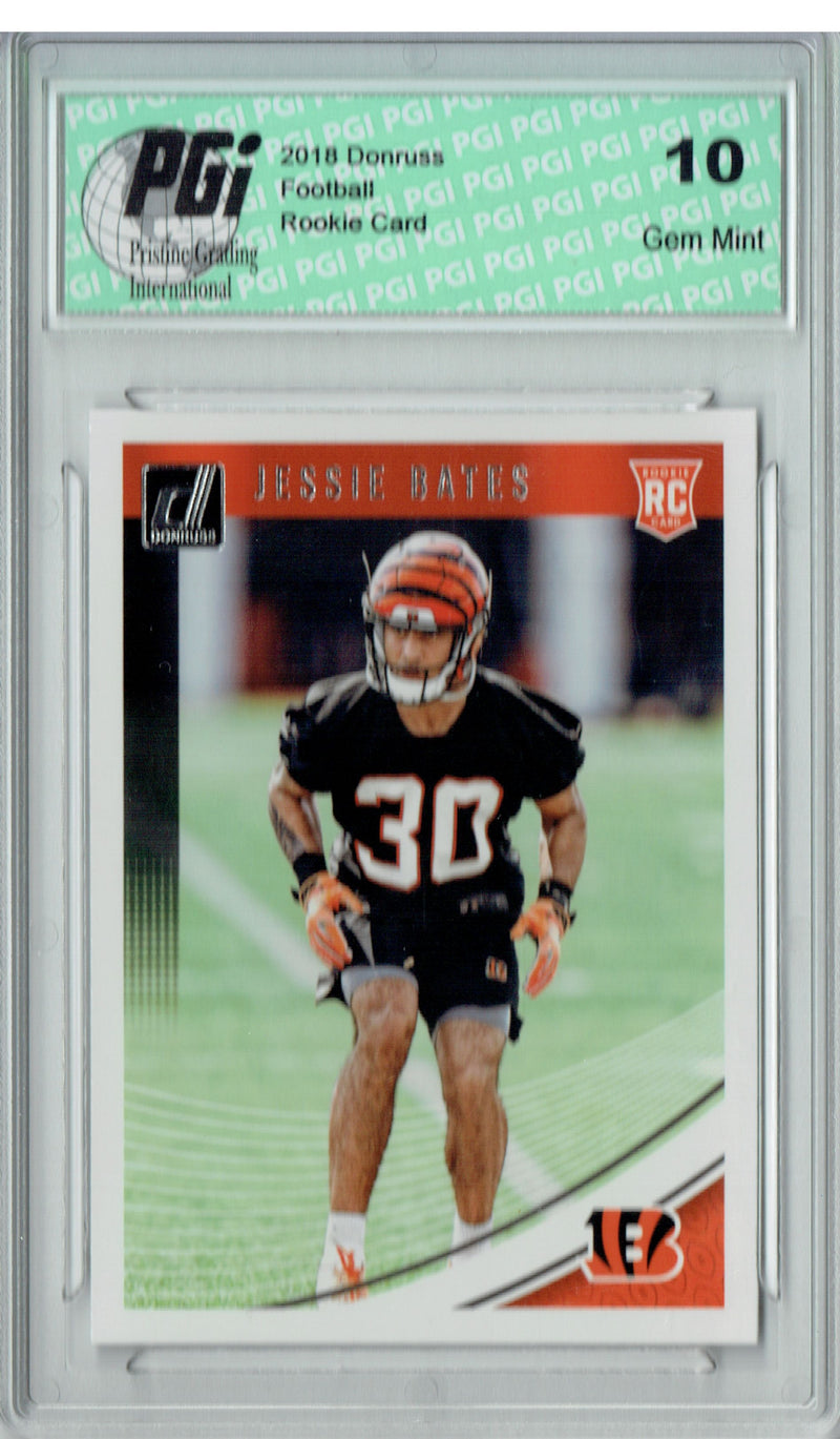Jessie Bates 2018 Donruss Football #372 Rookie Card PGI 10