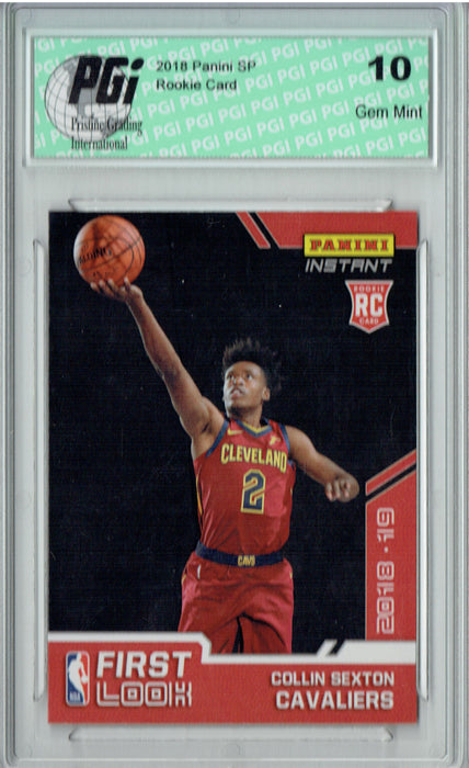 Collin Sexton 2018 Panini First Look #FL-8 1 of 154 Rookie Card PGI 10