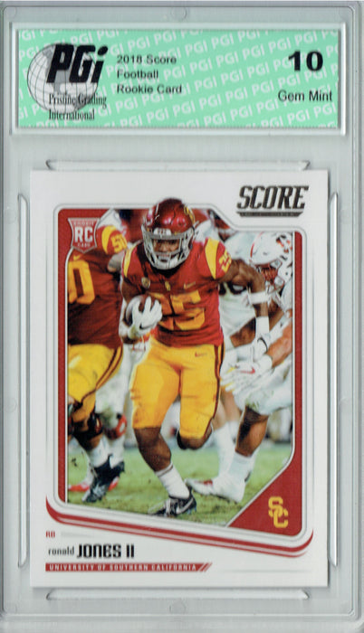 Ronald Jones II 2018 Score Football #363 Rookie Card PGI 10