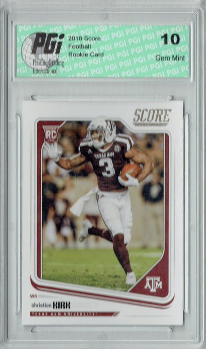 Christian Kirk 2018 Score Football #381 Rookie Card PGI 10