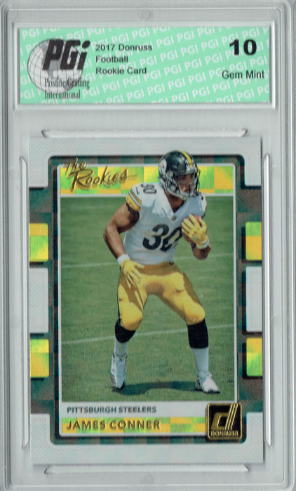 James Conner 2017 Donruss #28 The Rookies Rookie Card PGI 10