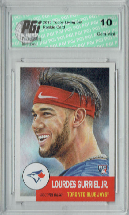 Lourdes Gurriel Jr. 2018 Topps Living Set #74 5,094 Made Rookie Card PGI 10