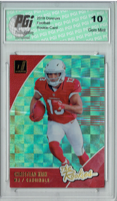 Christian Kirk 2018 Donruss #R-13 The Rookies SP Rookie Card PGI 10